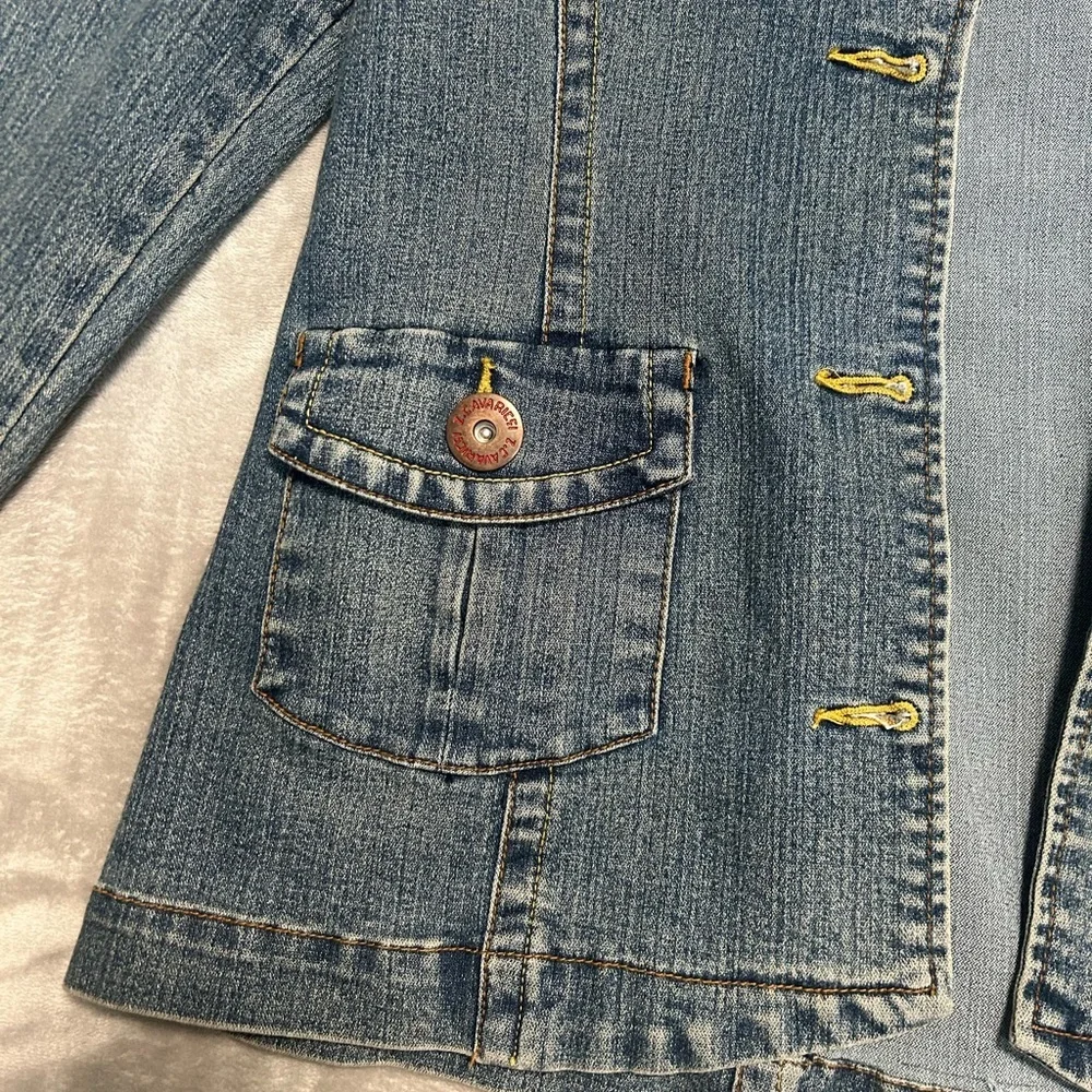 Z Cavaricci Vintage Denim Jacket Women’s Large Buttons